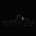 Balenciaga Furry Slide Black