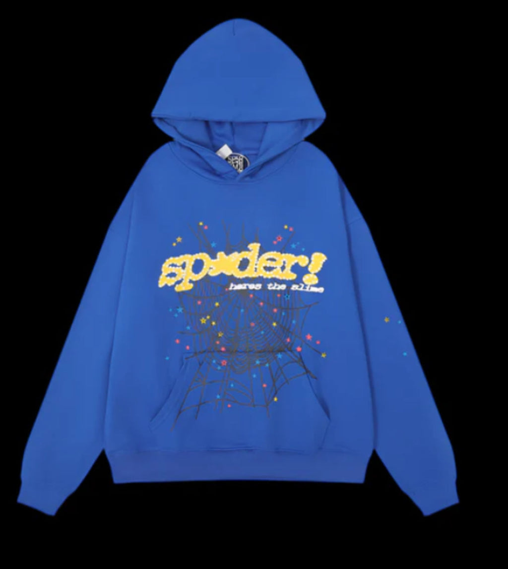 Sp5der Hoodie Blue