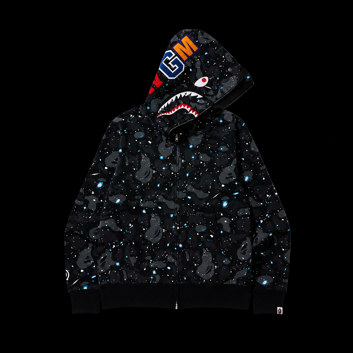 Bape zip up hoodie camo space