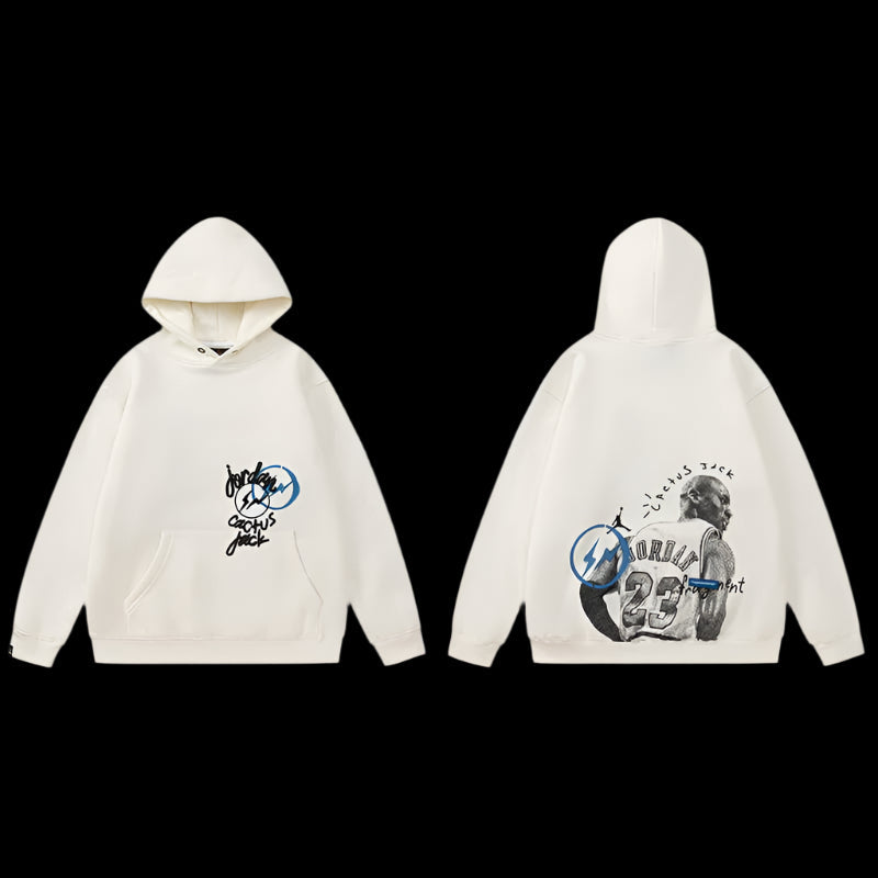 Cactus Jack X Fragment X Jordan Hoodie White