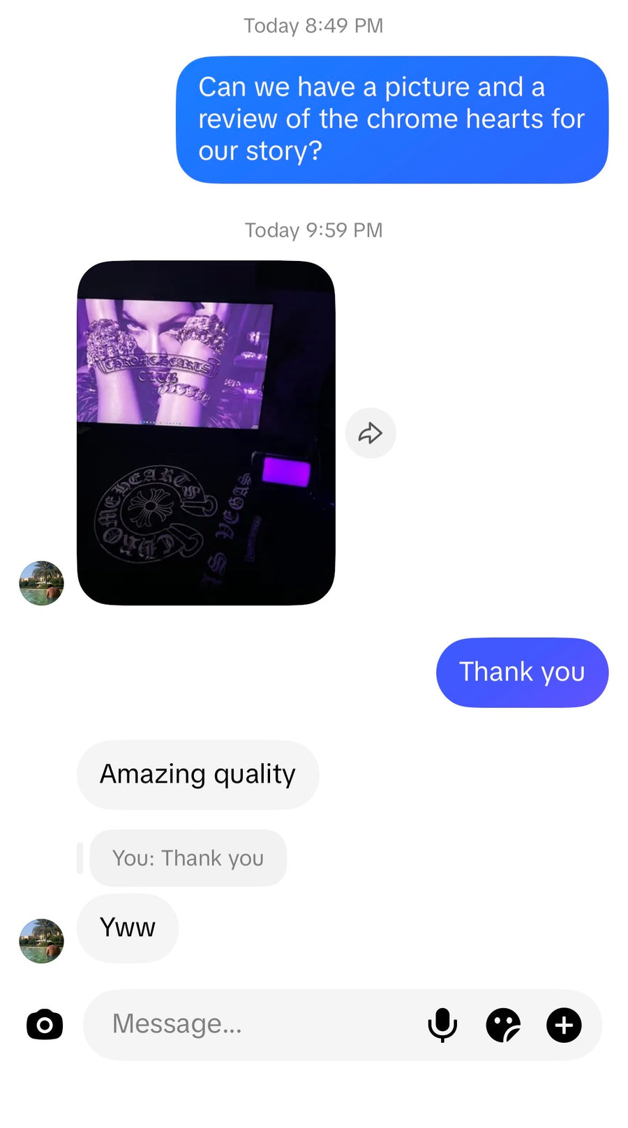 Customer review image