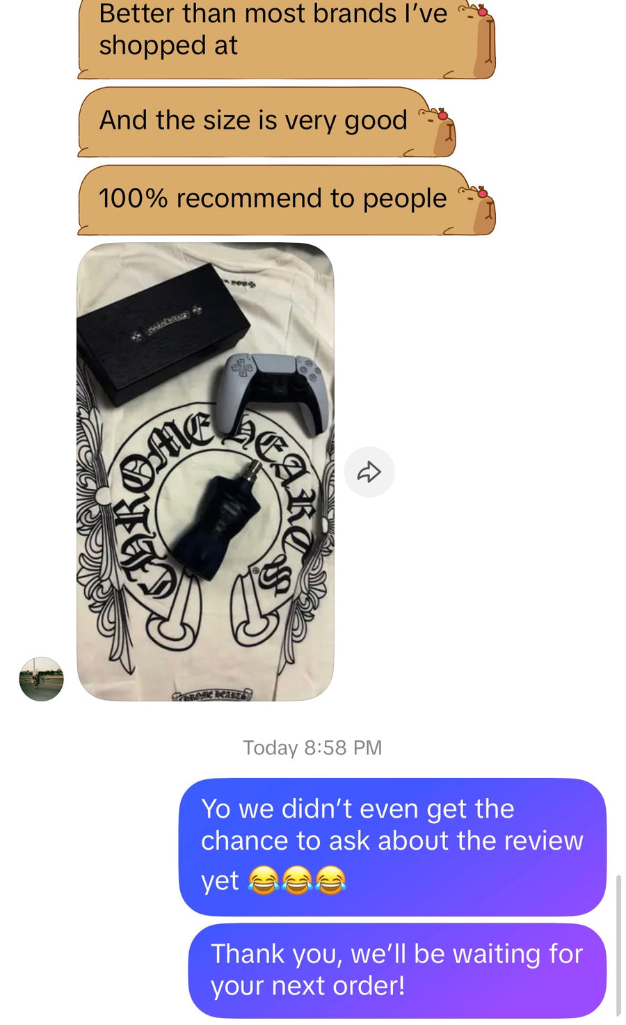Customer review image