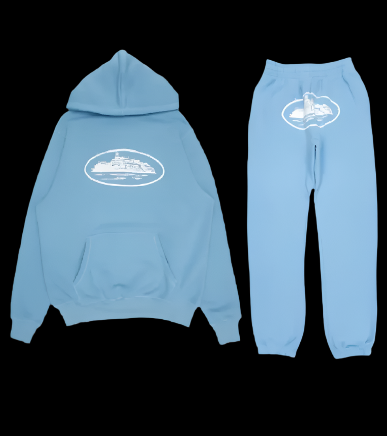 Corteiz Alcatraz Baby Blue Set