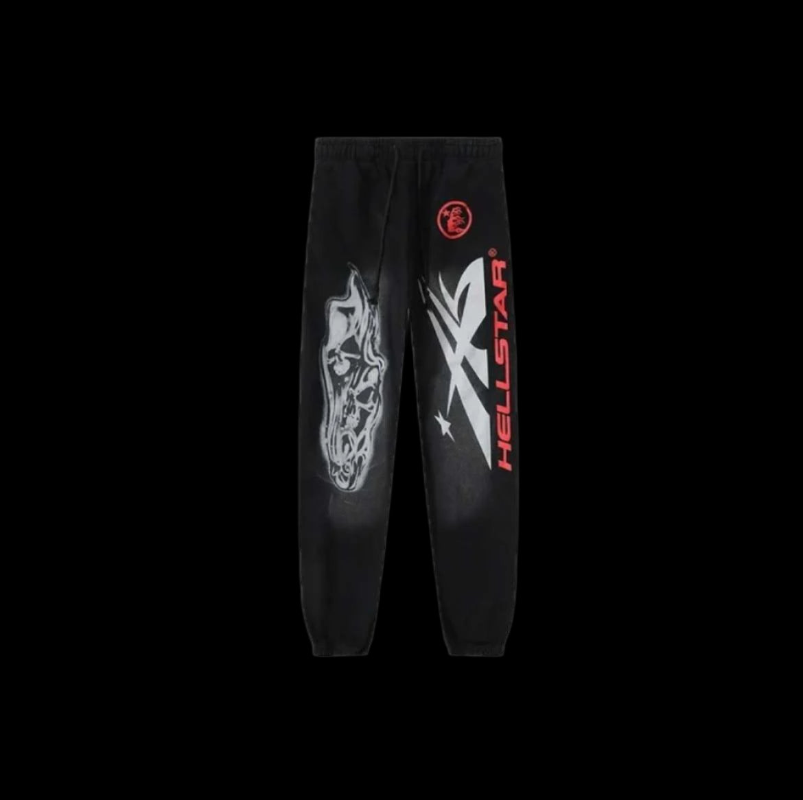 Hellstar Pants Black & Red