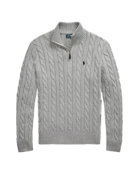 Ralph lauren cable knit quarter zip
